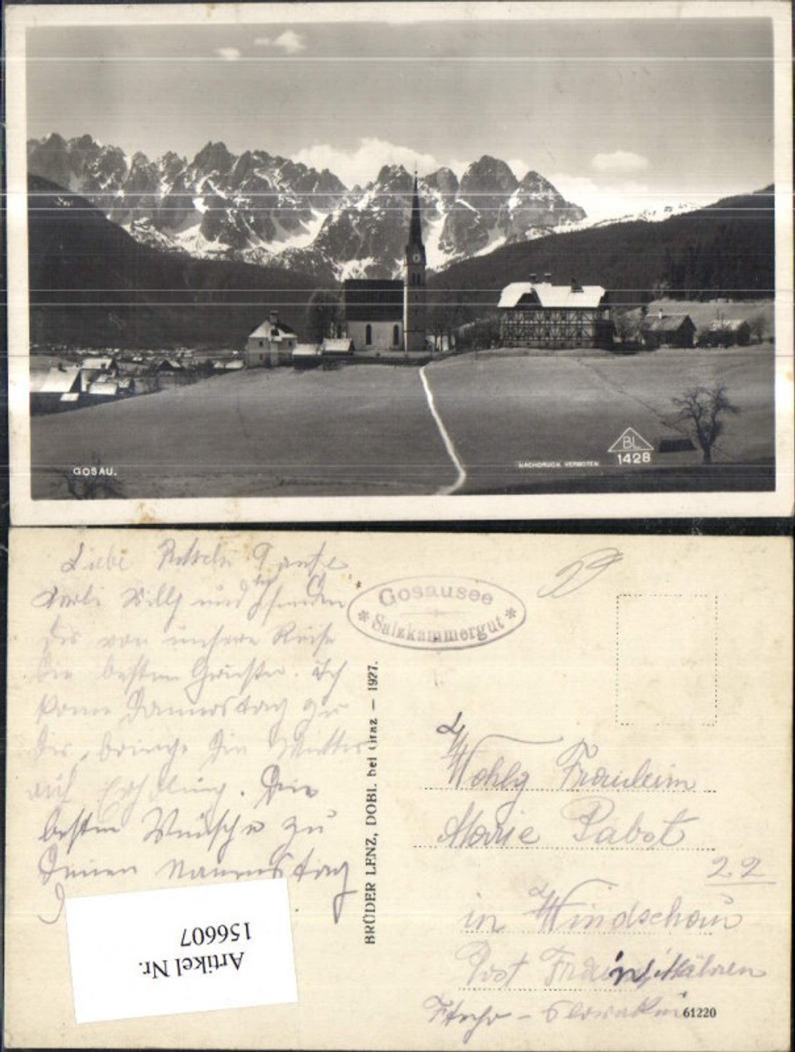 156607,Gosau Winteransicht
