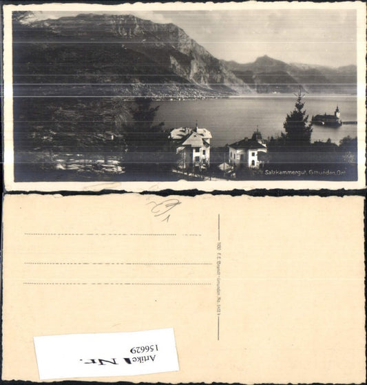 156629,Gmunden Schloss Ort Orth Salzkammergut Traunsee pub F E Brandt 5432 b