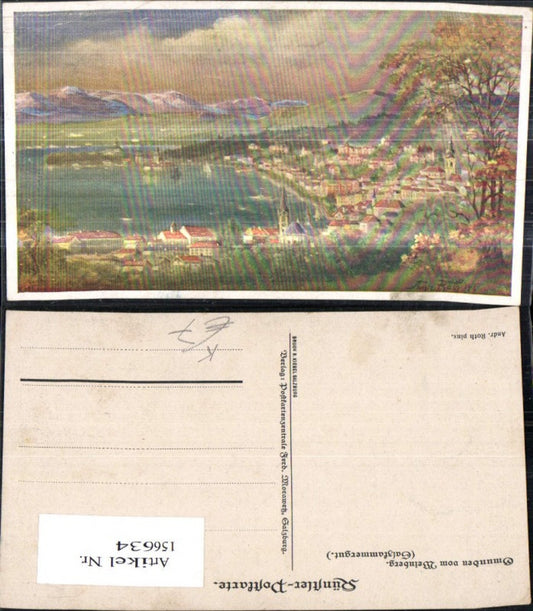 156634,Gmunden v. Weinberg Salzkammergut Künstler Ak Sign Andreas Roth