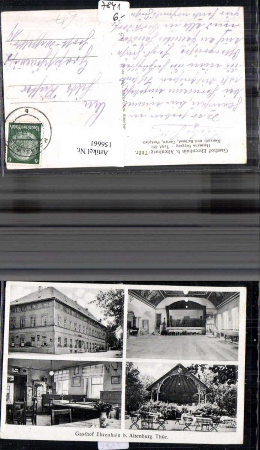 156661,Gasthof Ehrenhain b. Altenburg Thüringen Mehrbild Ak Bes. Hermann Beygang 1939
