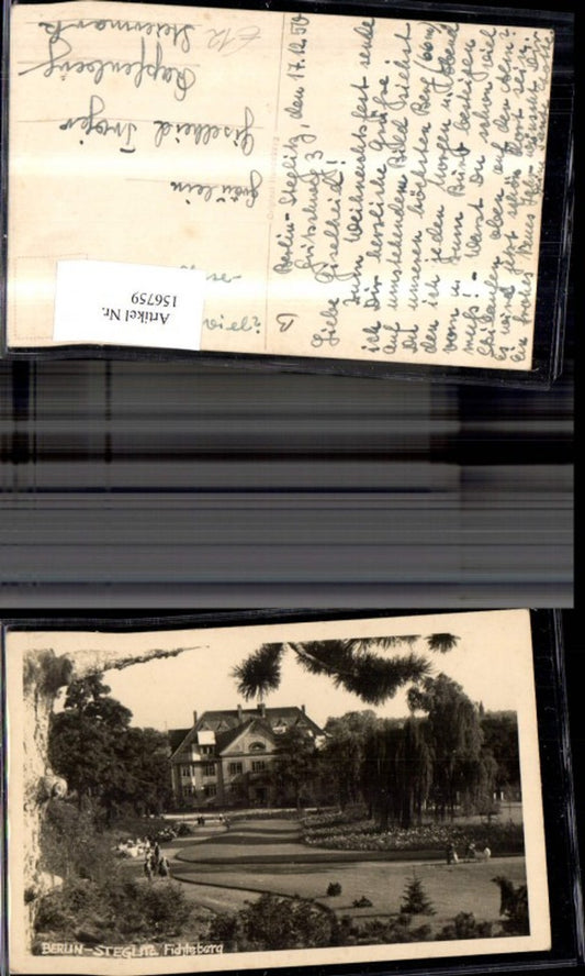 156759,Berlin Fichtenberg Parkansicht 1950