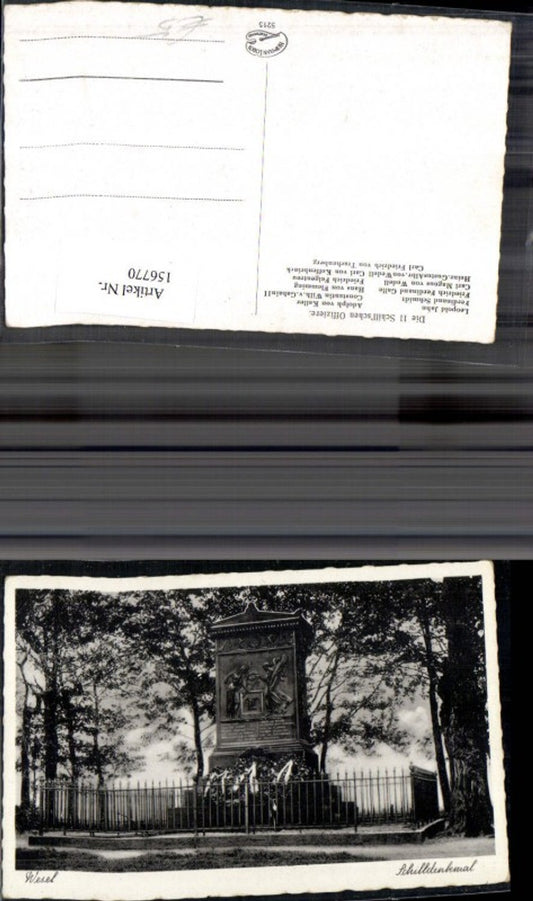 156770,Wesel Schillerdenkmal