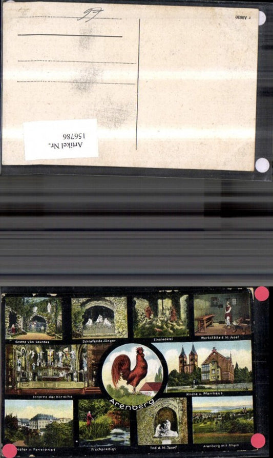 156786,Arenberg Mehrbild Ak m. Hahn