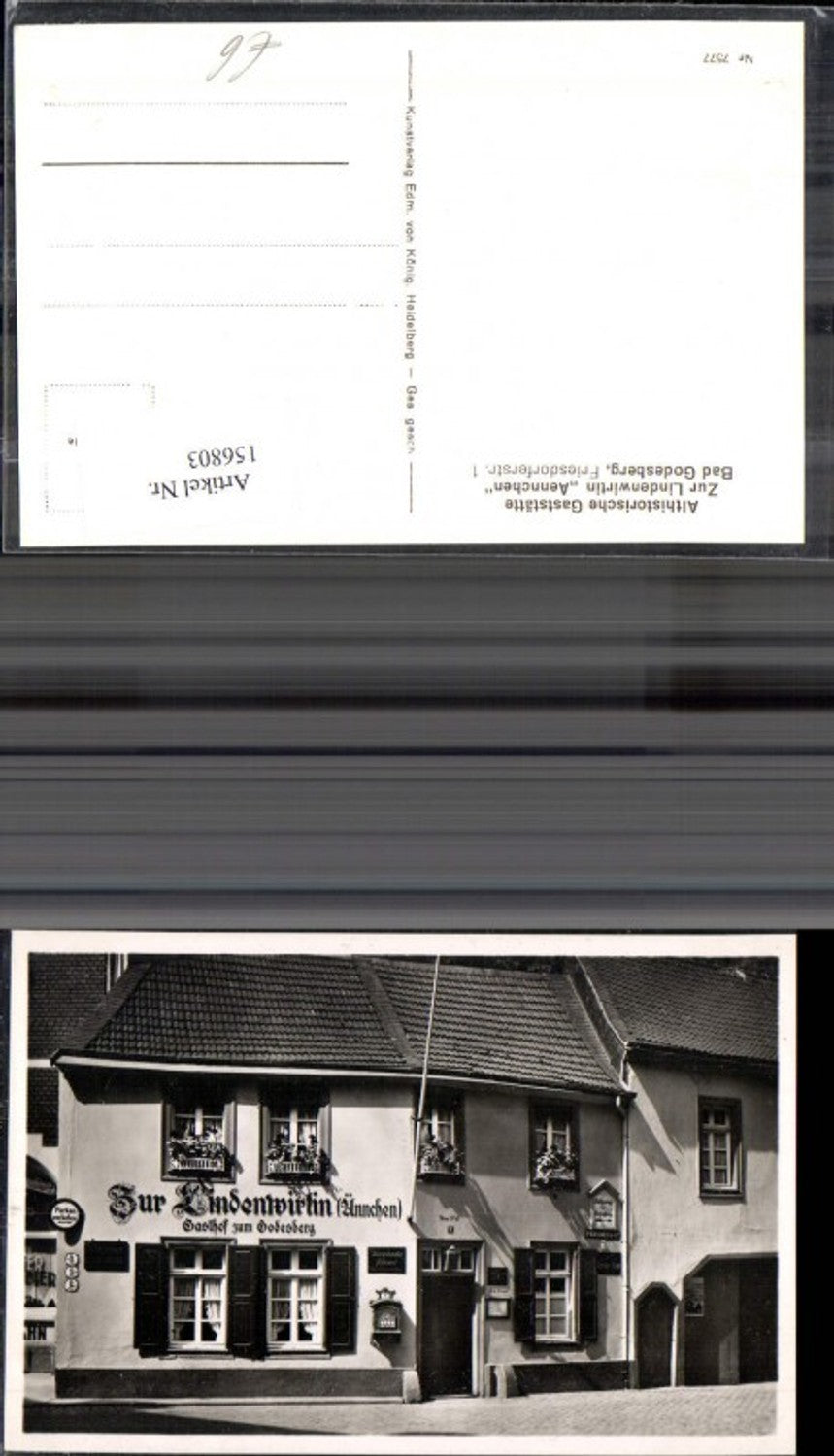 156803,Bad Godesberg Zur Lindenwirtin Aennchen Althistorische Gaststätte