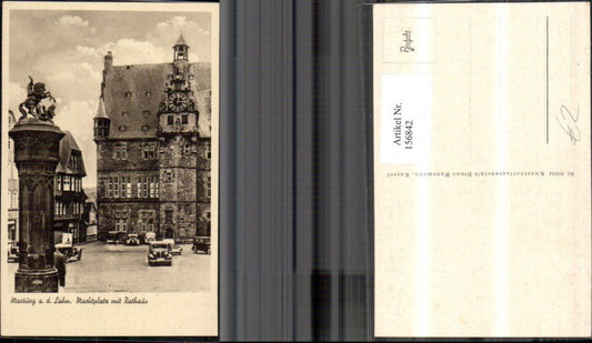 156842,Marburg a. d. Lahn Marktplatz m. Rathaus Automobil