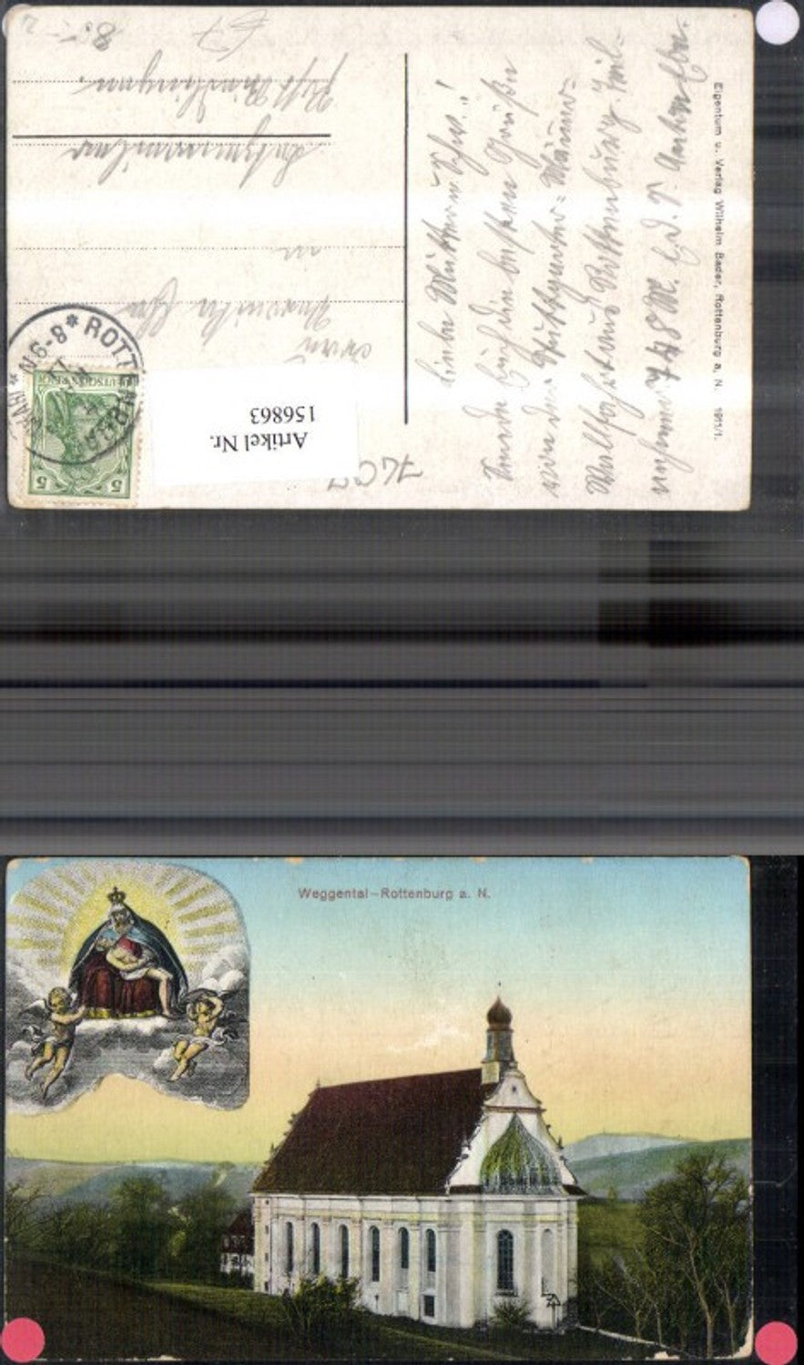 156863,Weggental Rottenburg Kirche Detailansicht