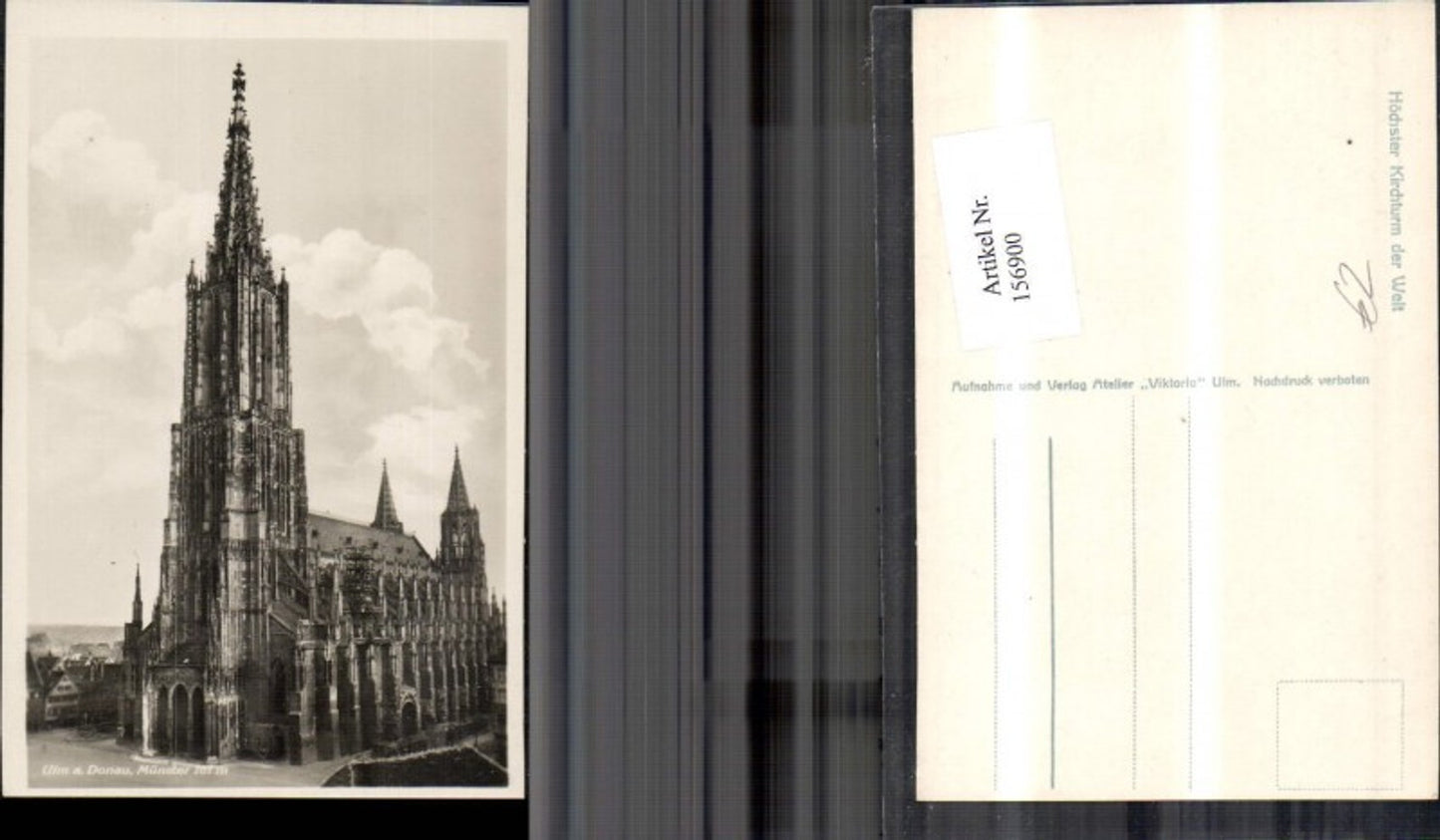 156900,Ulm a.d. Donau Münster Kirche Detailansicht