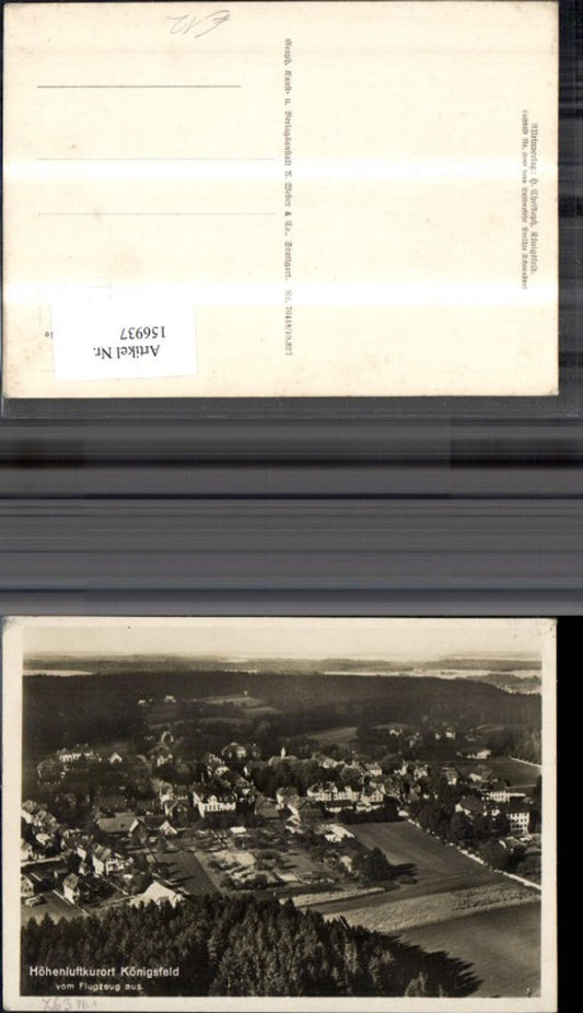 156937, Aerial photograph of the high-altitude health resort Königsfeld, Black Forest