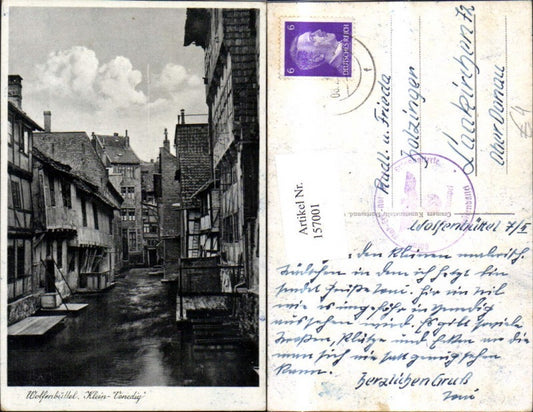 157001,Wolfenbüttel Klein Venedig Ansicht Geflutete Strasse