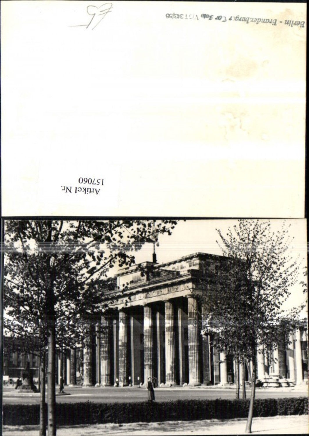 157060,Berlin Verlagsrohabdruck Brandenburger Tor