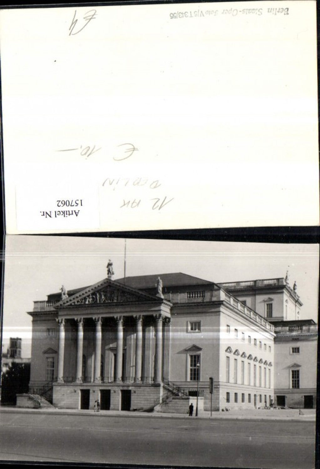 157062,Berlin Verlagsrohabdruck Staatsoper