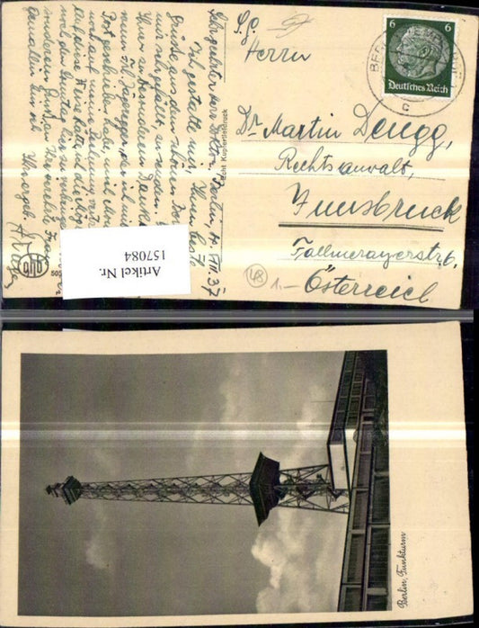 157084,Berlin Funkturm 1937