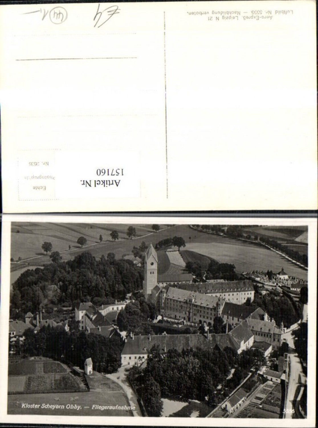 157160, Scheyern Abbey aerial photograph