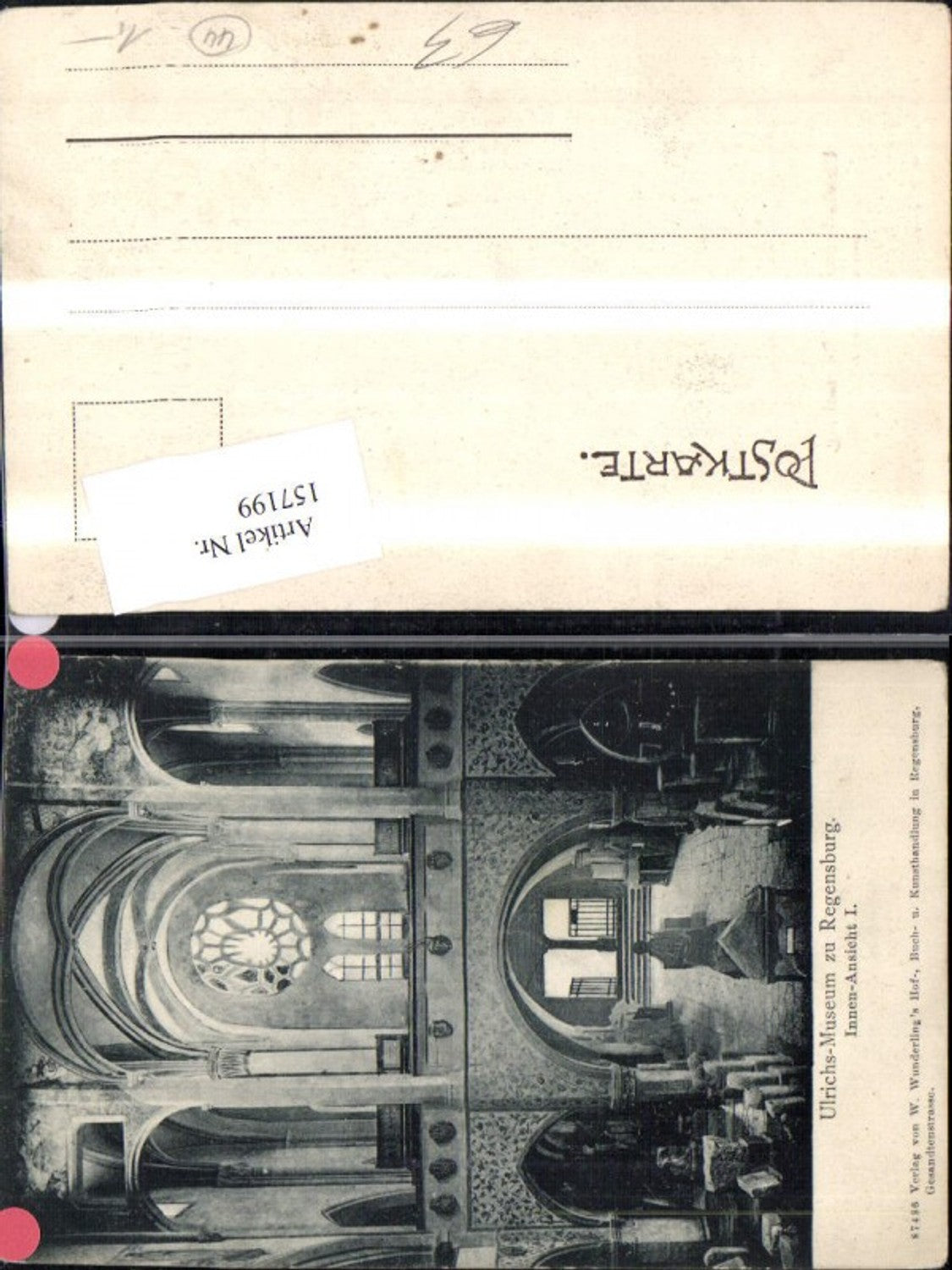 157199,Ulrichs Museum z. Regensburg Innenansicht