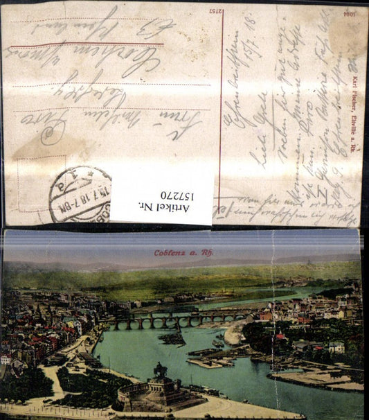 157270,Coblenz Koblenz a. Rhein Ansicht Moselmündung