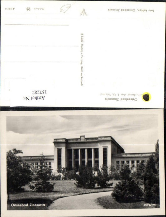 157282,Ostseebad Zinnowitz Insel Usedom Kulturhaus d. J G Wismut