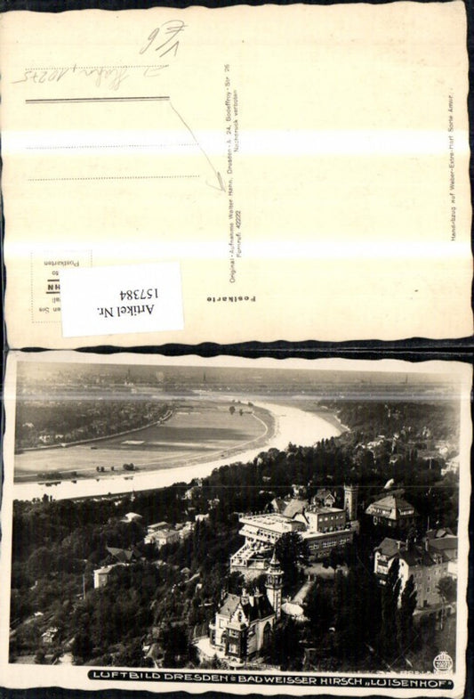 157384,Dresden Luftbild Bad Weisser Hirsch u. Luisenhof pub Walter Hahn 10275