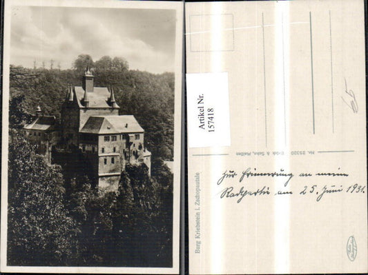 157418,Burg Kriebstein i. Zschopautale Waldheim