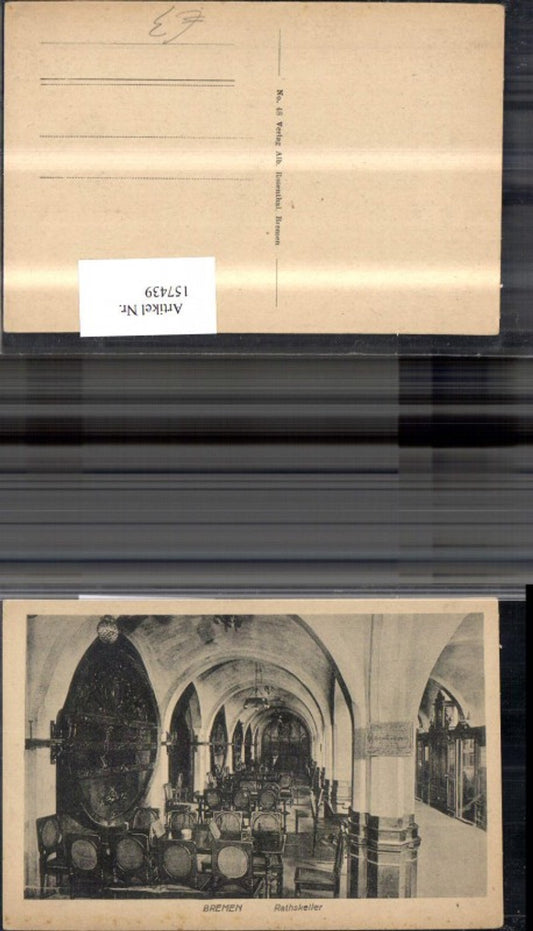 157439,Bremen Rathskeller Innenansicht Ratskeller