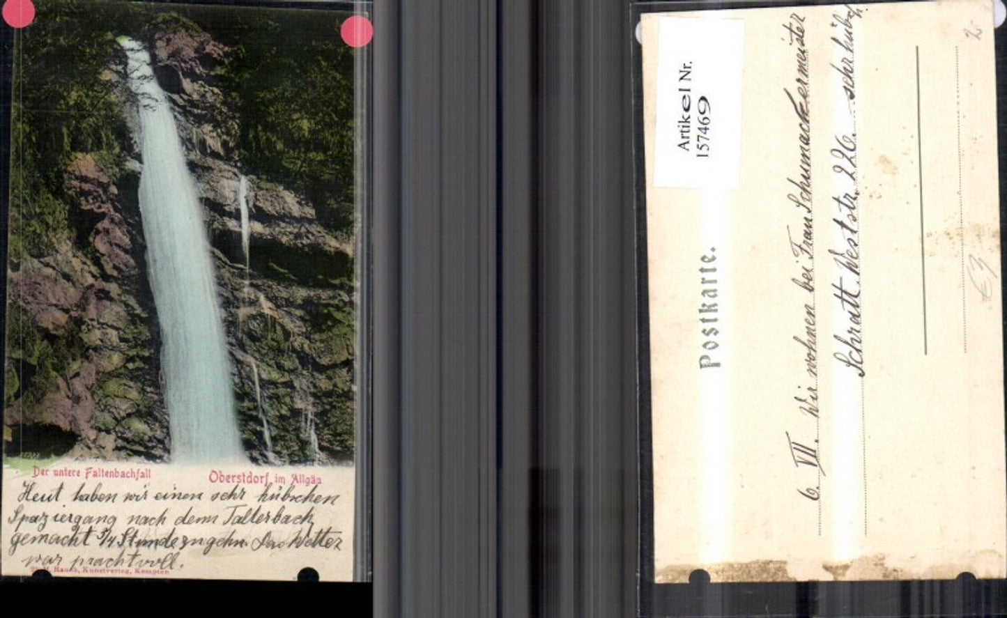 157469,Oberstdorf i. Allgäu Untere Faltenbachfall Wasserfall
