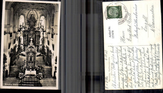 157470,Wemding Wallfahrtskirche 1938 Innenansicht