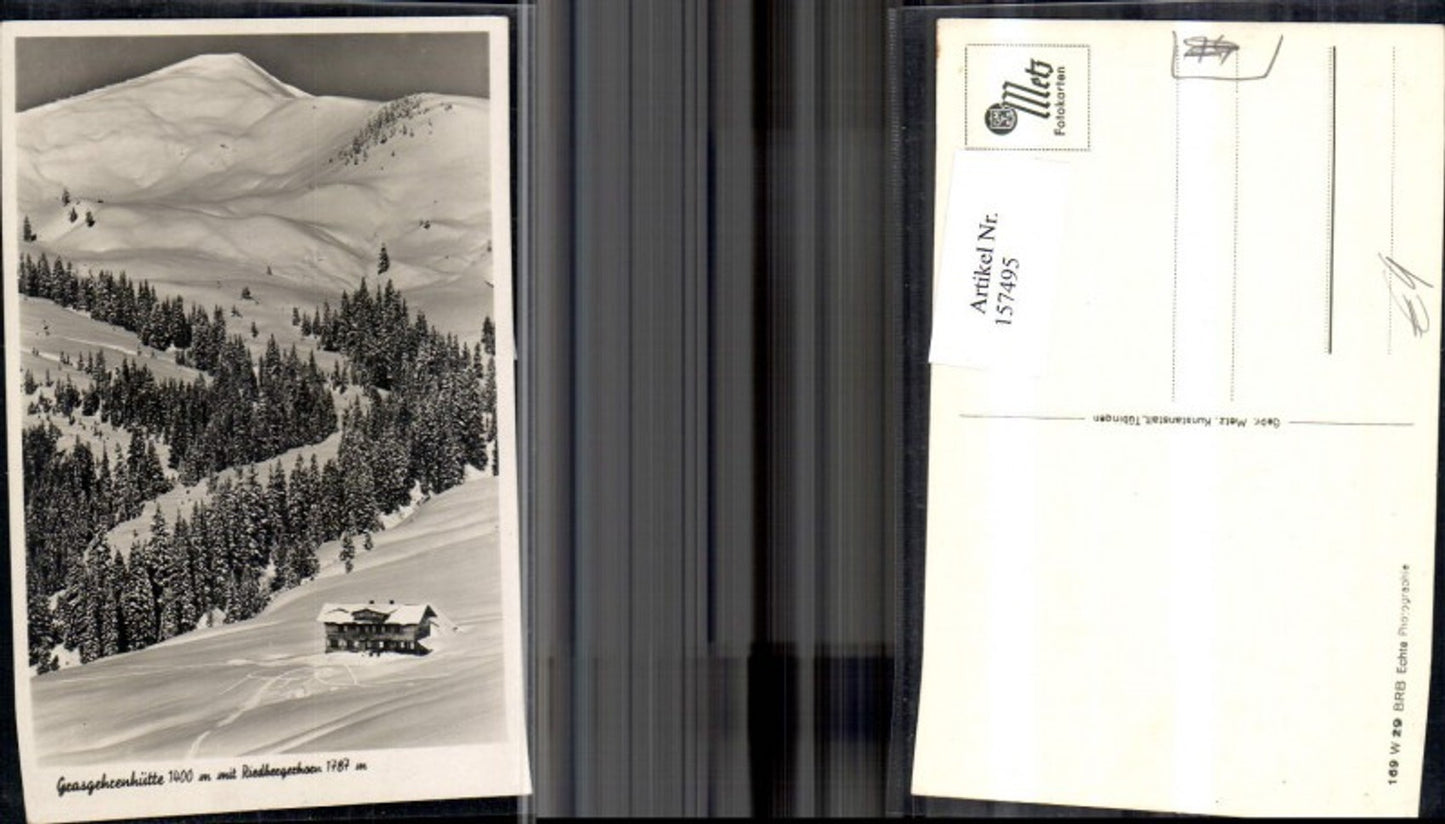 157495,Obermaiselstein Grasgehrenhütte m. Riedbergerhorn Winteransicht