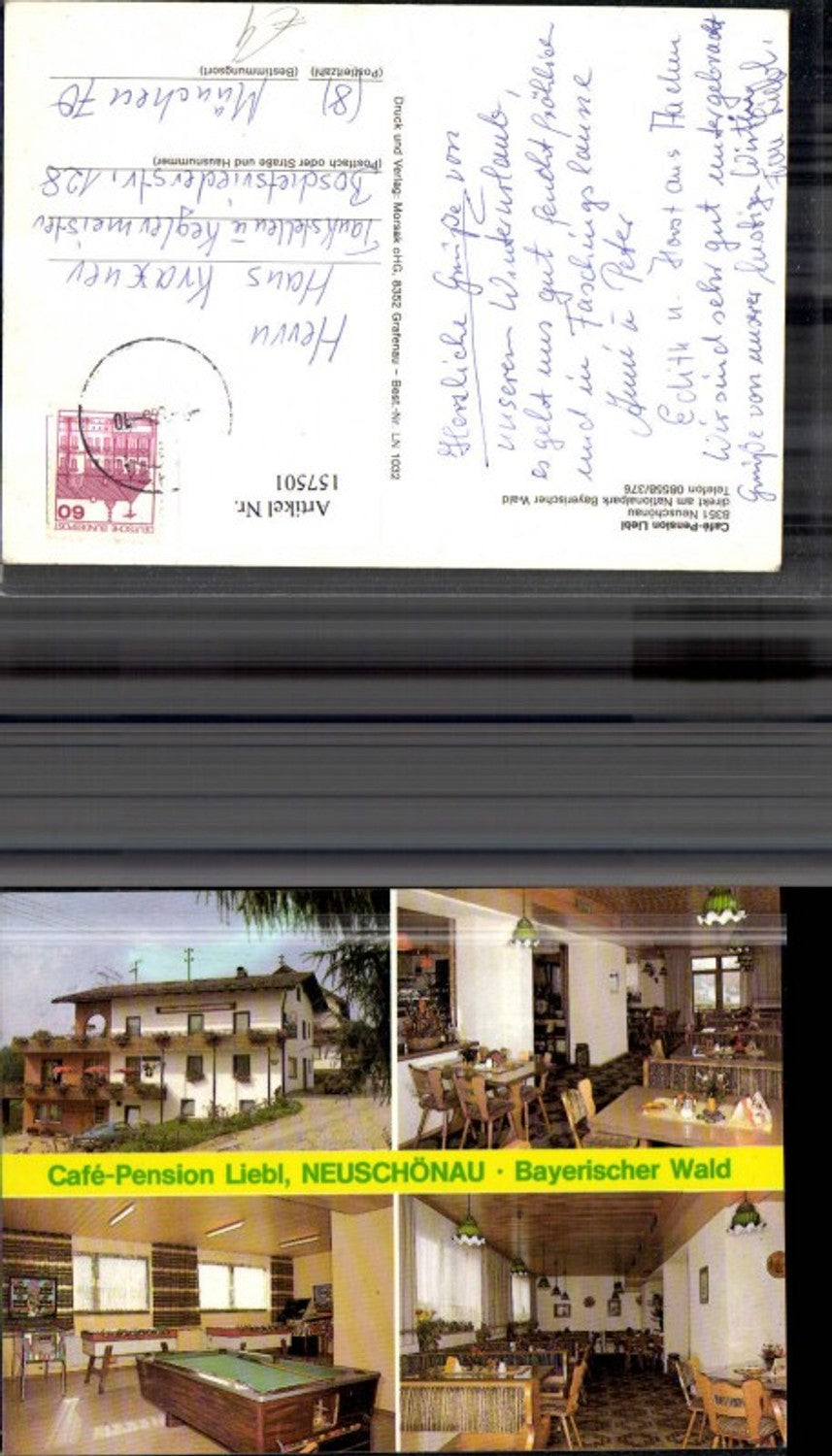 157501,Neuschönau Cafe Pension Liebl Mehrbild Ak