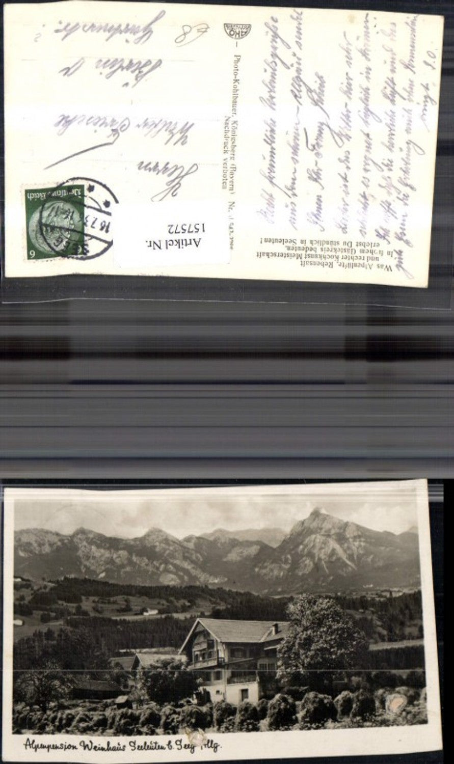 157572,Alpenpension Weinhaus Seeleuten b. Seeg Allgäu