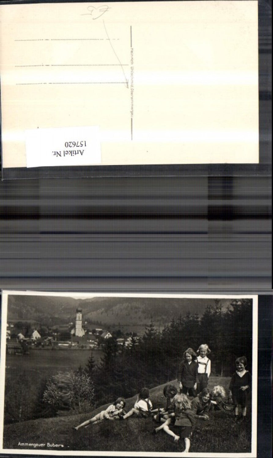 157620,Ammergauer Buben Foto Ak Oberammergau Buben i. Tracht Matrosenanzug