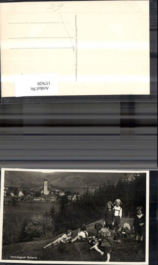 157620,Ammergauer Buben Foto Ak Oberammergau Buben i. Tracht Matrosenanzug