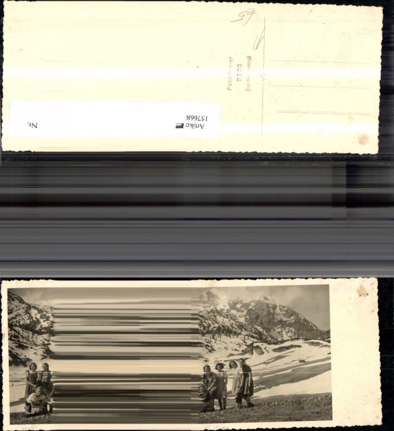 157668,Foto Ak Bad Reichenhall Mädchen Frauen v. Bergkulisse