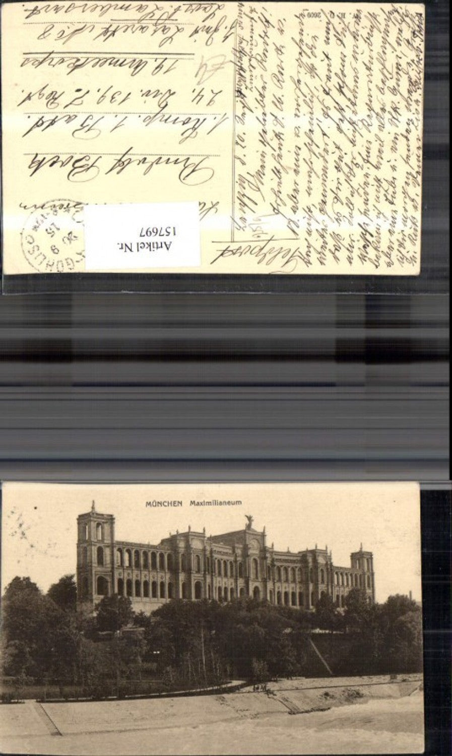 157697, Munich Maximilianeum 1915