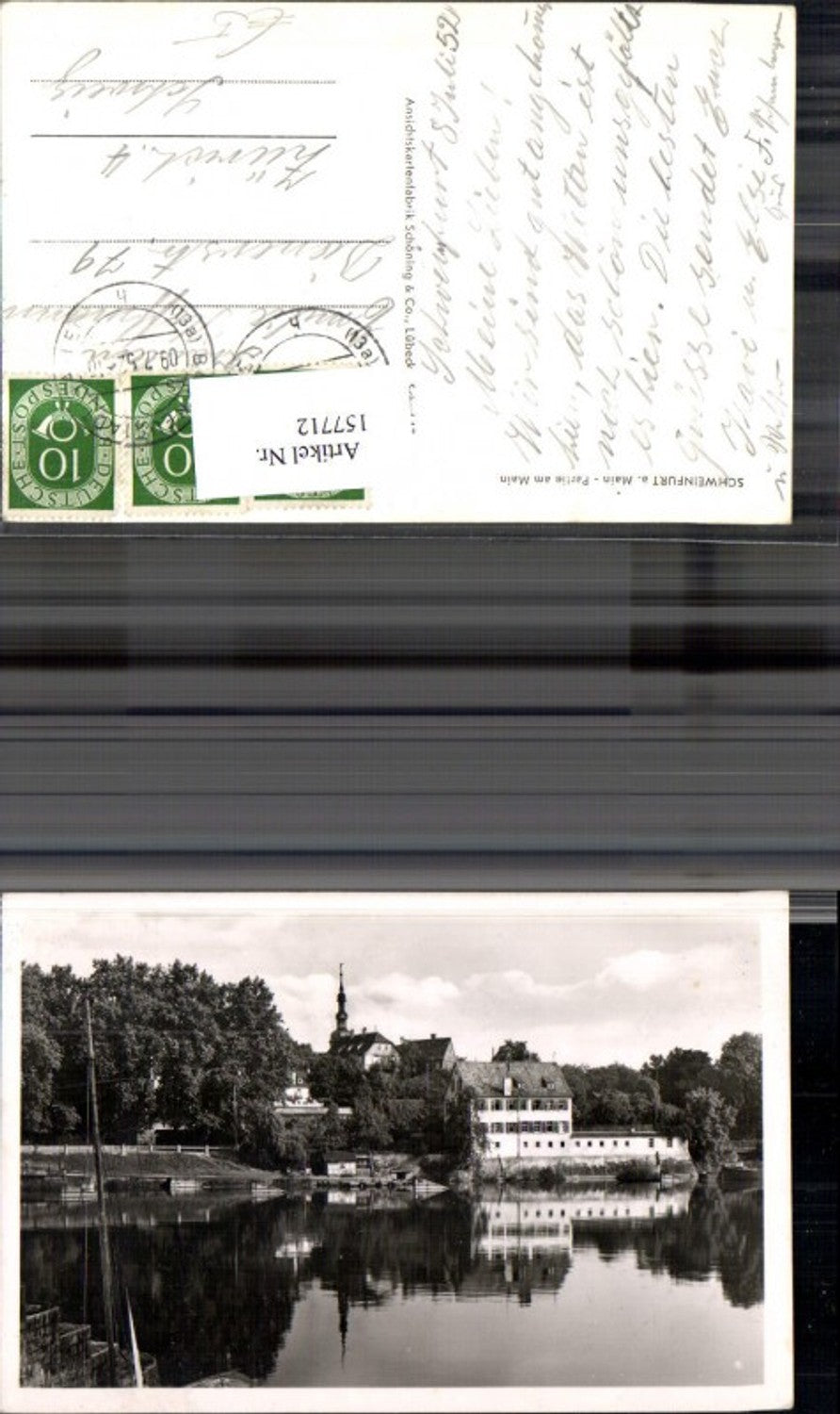 157712,Schweinfurt a. Main Partie a. Main 1952