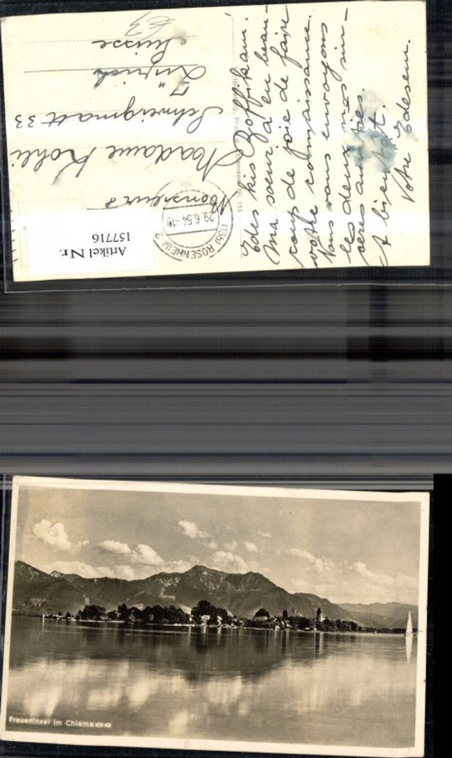 157716,Fraueninsel Chiemsee Prien 1954
