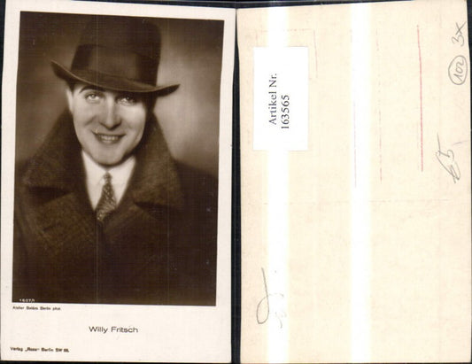 163565,Willy Fritsch pub Ross 1607/1