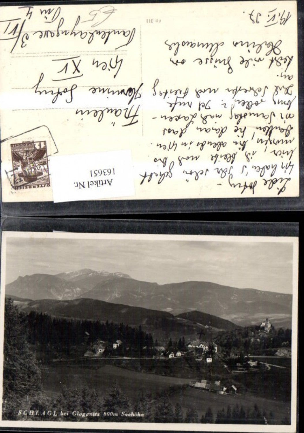 163651,Schlagl b. Gloggnitz 1907