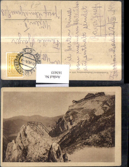 163655,Hochschneeberg Eisenbahnhotel 1924 Puchberg
