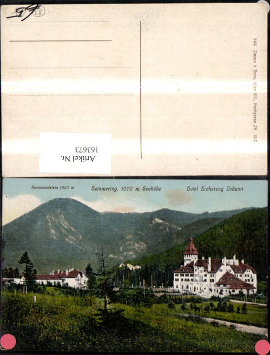 163673,Semmering Hotel Erzherzog Johann Sonnwendstein