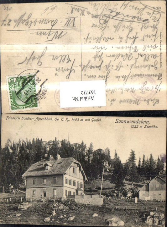 163732,Sonnwendstein Friedrich Schüler Alpenhotel 1913 Semmering