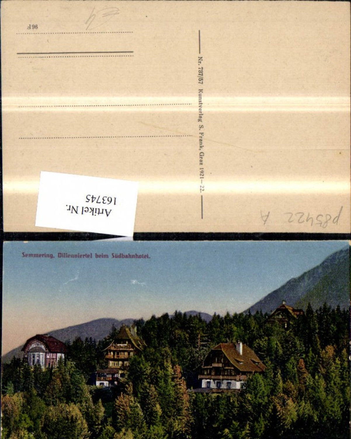 163745,Semmering Villenviertel b. Südbahnhotel