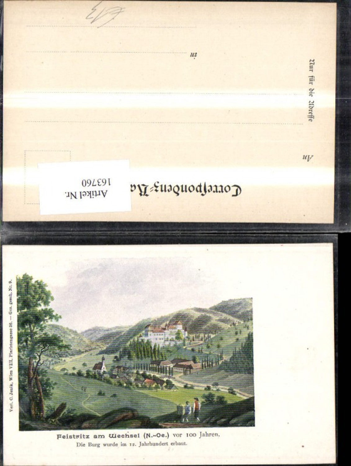 163760,Feistritz a. Wechsel v. 100 Jahren
