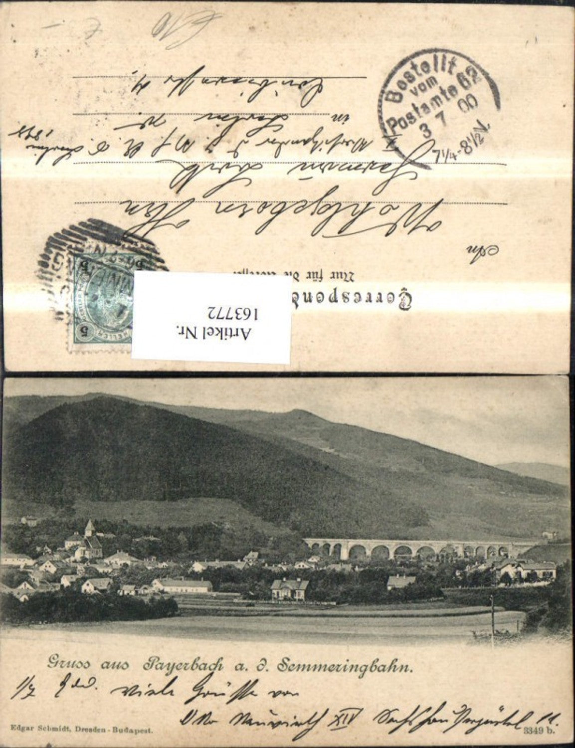 163772,Payerbach a. d. Semmeringbahn 1900