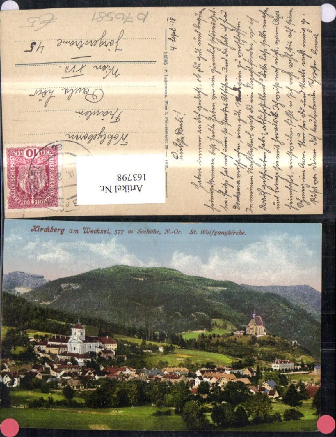 163798,Kirchberg St Wolfgangkirche 1918