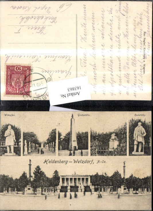 163863,Heldenberg Wetzdorf Mehrbild Ak 1917