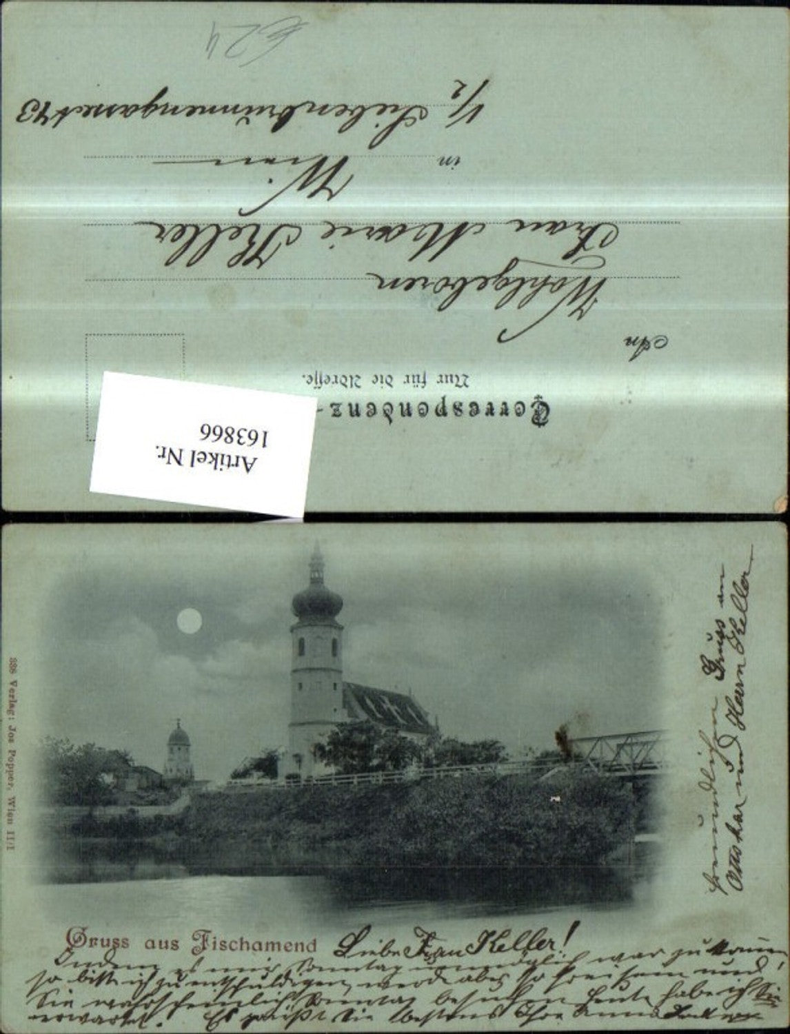 163866,Fischamend b. Mondschein Nacht