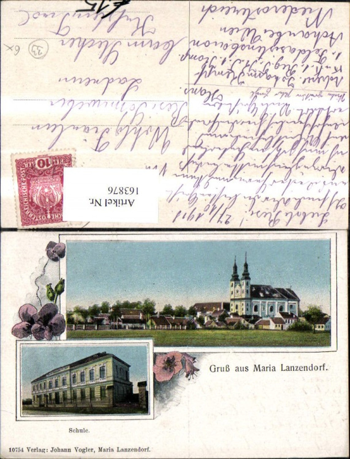 163876, Maria Lanzendorf Lithograph School 1918