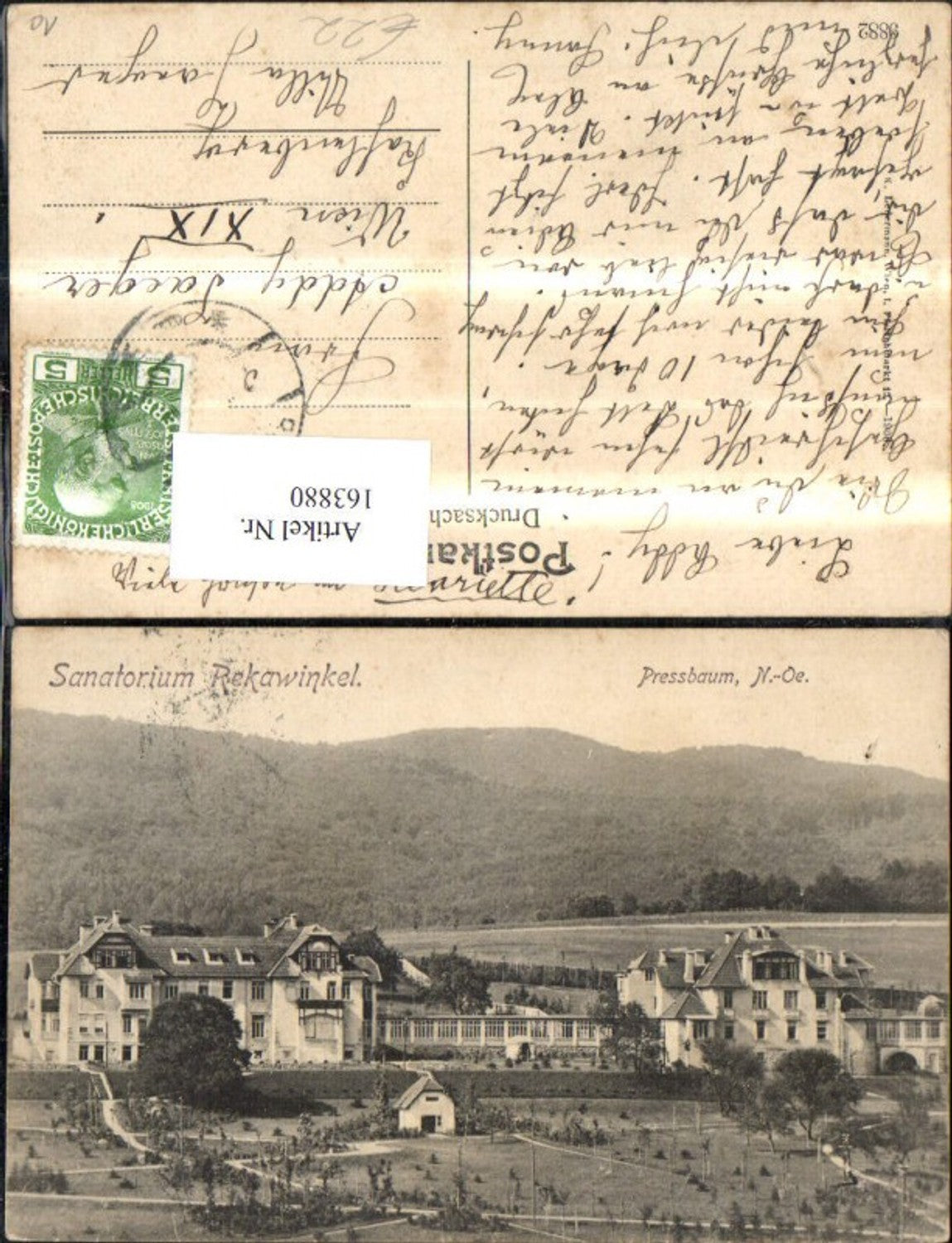 163880,Sanatorium Rekawinkel Pressbaum
