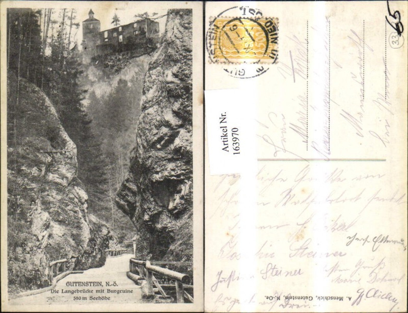 Alte Ansichtskarte – Old Postcard