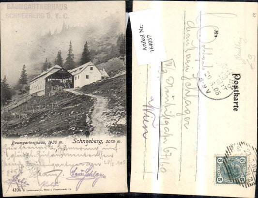 164037,Schneeberg Baumgartnerhaus Puchberg
