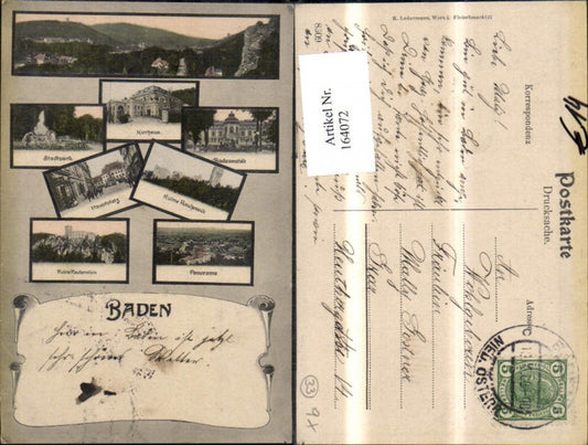 164072,Baden Mehrbild Ak 1906